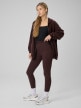 mini: Damskie legginsy dzianinowe 4F 4FRSS26TTIGF324 - brązowe (3)