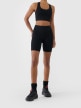  4F Damskie legginsy kolarki treningowe 4F 4FWSS26TFSTF087  czarne Czarny