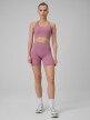 mini: Damskie legginsy kolarki treningowe 4F 4FWSS26TFSTF087 - różowe (6)