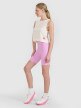 Damskie legginsy krótkie basic 4F 4FRSS25TSTIF020 - różowe