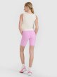Damskie legginsy krótkie basic 4F 4FRSS25TSTIF020 - różowe