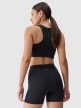 Damskie legginsy krótkie treningowe 4F 4FRSS25TFSTF021 - czarne
