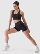 Damskie legginsy krótkie treningowe 4F 4FRSS25TFSTF021 - czarne
