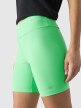 Damskie legginsy krótkie 4F 4FWSS24TTIGF151 - zielone