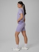 mini: Damskie legginsy krótkie treningowe 4F 4FWSS26TFSTF071 - fioletowe (3)