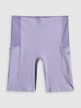 mini: Damskie legginsy krótkie treningowe 4F 4FWSS26TFSTF071 - fioletowe (8)
