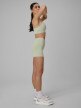 mini: Damskie legginsy krótkie treningowe 4F 4FWSS26TFSTF072 - zielone (3)