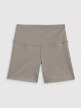 mini: Damskie legginsy krótkie treningowe 4F 4FWSS26TFSTF086 - khaki (9)