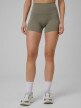 mini: Damskie legginsy krótkie treningowe 4F 4FWSS26TFSTF086 - khaki (2)