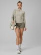 mini: Damskie legginsy krótkie treningowe 4F 4FWSS26TFSTF086 - khaki (1)