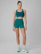 mini: Damskie legginsy krótkie treningowe 4F 4FWSS26TFSTF086 - turkusowe (13)