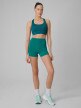 mini: Damskie legginsy krótkie treningowe 4F 4FWSS26TFSTF086 - turkusowe (8)