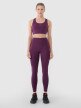Damskie legginsy treningowe 4F 4FRSS25TFTIF306 - fioletowe