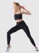 Damskie legginsy treningowe 4F 4FRSS25TFTIF307 - czarne