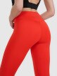Damskie legginsy treningowe 4F 4FRSS25TFTIF308 - czerwone