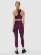 Damskie legginsy treningowe 4F 4FRSS25TFTIF308 - fioletowe