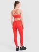 Damskie legginsy treningowe 4F 4FRSS25TFTIF390 - czerwone