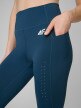 mini: Damskie legginsy treningowe 4F 4FRSS26TFTIF503 - turkusowe (5)
