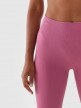 Damskie legginsy treningowe 4F 4FWAW24TFTIF278 - różowe