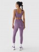 Damskie legginsy treningowe 4F 4FWAW24TFTIF317 - fioletowe