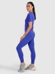 Damskie legginsy treningowe 4F 4FWAW25TFTIF363 - niebieskie