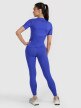 Damskie legginsy treningowe 4F 4FWAW25TFTIF363 - niebieskie