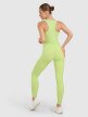 Damskie legginsy treningowe 4F 4FWAW25TFTIF363 - zielone