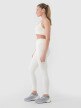 Damskie legginsy treningowe 4F 4FWSS25TFTIF380 - białe