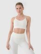 Damskie legginsy treningowe 4F 4FWSS25TFTIF380 - białe