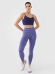 4F Damskie legginsy treningowe 4F 4FWSS25TFTIF380  fioletowe Fioletowy
