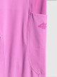 mini: Damskie legginsy treningowe 4F 4FWSS26TFTIF397 - różowe (10)