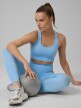 mini: Damskie legginsy treningowe 4F 4FWSS26TFTIF420 - niebieskie (5)