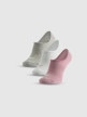 mini: Damskie skarpetki stopki (3-pack) 4F 4FRSS26USOCF0826 - multikolor (1)