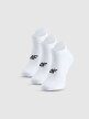 mini: Damskie skarpetki treningowe (3-pack) 4F 4FWMM00UFSOF373 - białe (1)