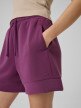 mini: Damskie spodenki dresowe 4F 4FWSS26TSHOF717 - fioletowe (3)