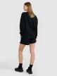 Damskie spodenki dresowe czarne 4F 4FWMM00TSHOF704 - czarne
