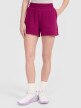 Damskie spodenki dresowe czarne 4F 4FWMM00TSHOF704 - fioletowe