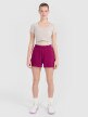 Damskie spodenki dresowe czarne 4F 4FWMM00TSHOF704 - fioletowe