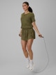 mini: Damskie spodenki treningowe 4F 4FWSS26TFSHF1295 - khaki (4)