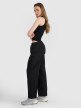 Damskie spodnie casual 4F 4FRSS25TTROF1448 - czarne
