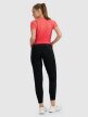 mini: Damskie spodnie do biegania w terenie 4F 4FWAW25TFTRF0931 - czarne (9)