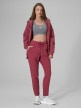 mini: Damskie spodnie dresowe 4F 4FRSS26TTROF1851 - burgundowe (5)