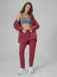 mini: Damskie spodnie dresowe 4F 4FRSS26TTROF1851 - burgundowe (1)
