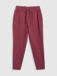 mini: Damskie spodnie dresowe 4F 4FRSS26TTROF1851 - burgundowe (7)