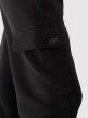 Damskie spodnie dresowe joggery 4F 4FRAW24TTROF1353 - czarne