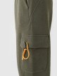 Damskie spodnie dresowe joggery 4F 4FRAW24TTROF1353 - oliwkowe/khaki