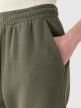 Damskie spodnie dresowe joggery 4F 4FRAW24TTROF1353 - oliwkowe/khaki