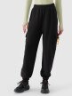 Damskie spodnie dresowe joggery 4F 4FRAW24TTROF1353 - czarne