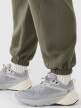 Damskie spodnie dresowe joggery 4F 4FRAW24TTROF1353 - oliwkowe/khaki