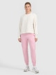 mini: Damskie spodnie dresowe joggery 4F 4FWMM00TTROF0945 - różowe (5)